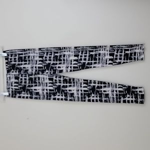 Black & White Artsy Print Leggings S